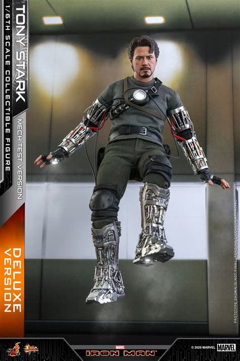 Hot Toys Iron Man 1 6th Scale Tony Stark Mech Test Version Collectible Figure Deluxe Version