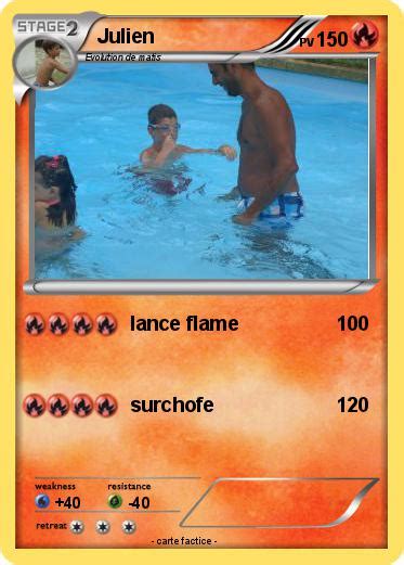 Pokémon Julien 355 355 lance flame Ma carte Pokémon