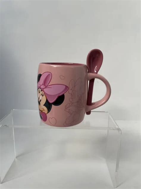 Disneyland Paris Exclusive Minnie Mouse Pink Ceramic Tea Coffee Mug