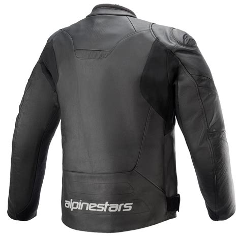 Alpinestars Faster V Leather Jacket Black Motorjassen