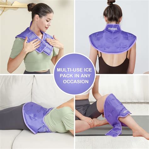 Buy FDMGEL Neck Shoulder Ice Pack For Injuries ReusableFlexible Cold And Hot Compress Therapy