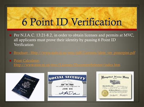 What Is The 6 Points Of Identification Dmv Nj At Eden Larkin Blog