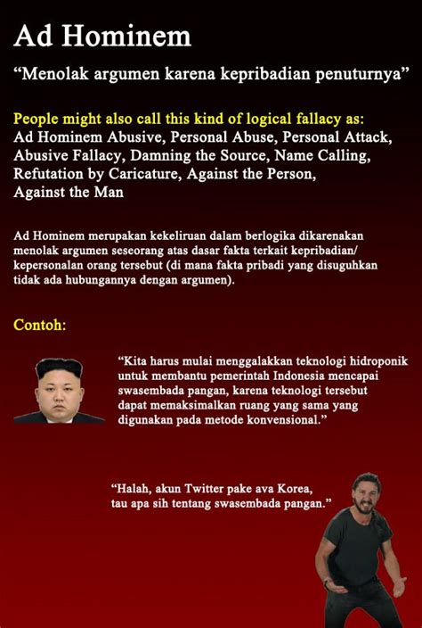 Hafizhurrahman On Twitter Ad Hominem Ad Hominem Merupakan