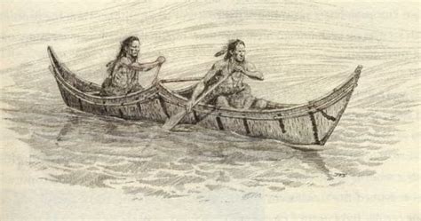 American Indians History And Photographs Beothuck Indian Canoes