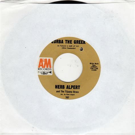 Herb Alpert The Tijuana Brass Zorba The Greek VG EBay