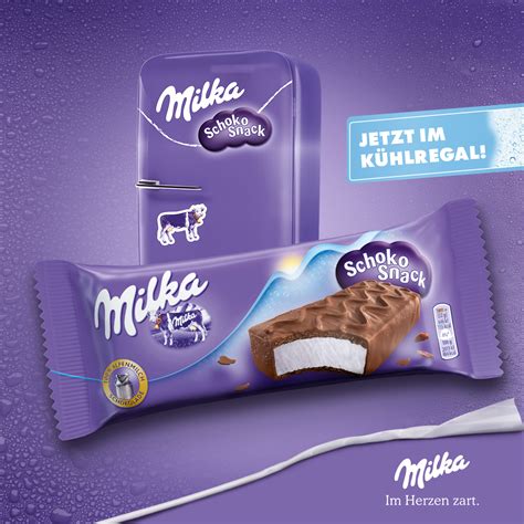 Jetzt im Kühlregal Schoko Snack Milka