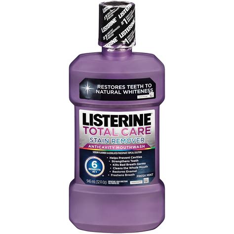 Listerine Total Care Stain Remover Mouthwash Fresh Mint 32 Oz Each Ebay