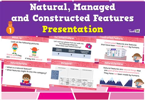 Natural Managed And Constructed Features Presentation Teacher