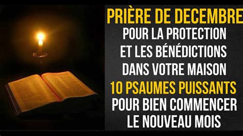 PRIÈRE du Soir PSAUMES DE PROTECTION ET DE BENEDICTION DU MOIS DE