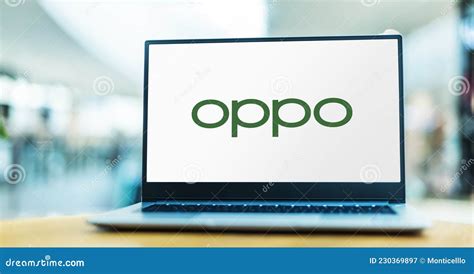 Laptop Computer Displaying Logo of Oppo Editorial Photography - Image ...