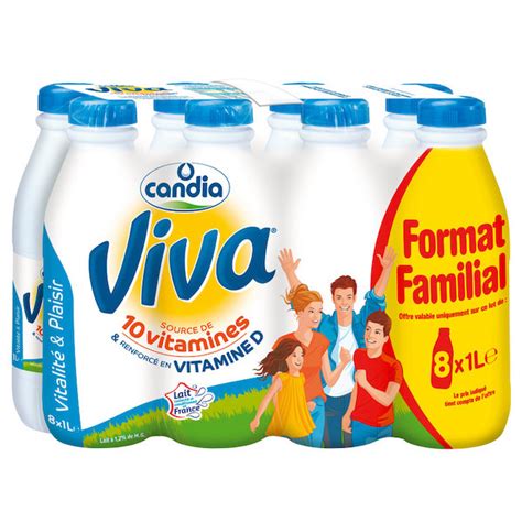 candia Lait U H T demi écrémé Viva 3533631905576