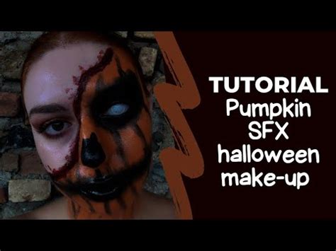 Tutorial Pumpkin Sfx Halloween Make Up Youtube