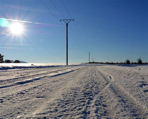 Bildet Landskap Natur Horisont Fjell Kald Sky Himmel Sol Vei