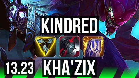 KINDRED Vs KHA ZIX JNG 76 Winrate 19 3 10 Godlike KR