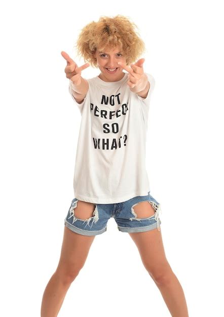 Premium Photo Attractive Blonde Woman Showing Middle Finger To You Isolated