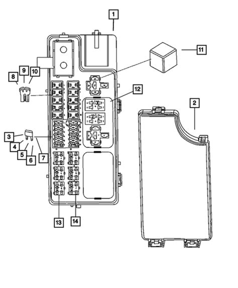 Power Distribution Center Fuse Block Junction Block Relays And Fuses For 2012 Jeep Compass