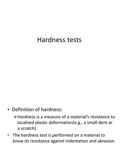 Hardness Testing and Impact Testing of Materials | PDF | Hardness ...