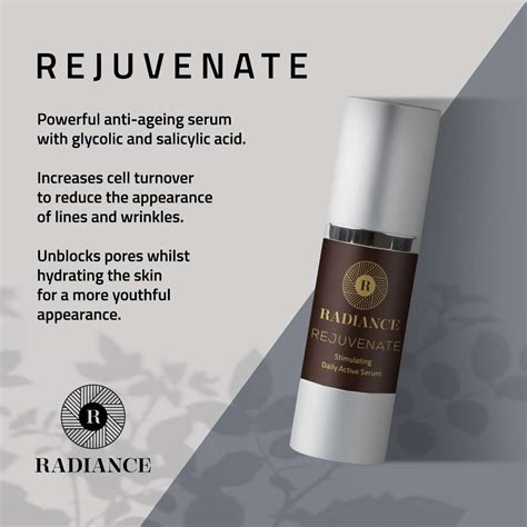 Radiance Rejuvenate Stimulating Daily Active Serum Radiance Day Spa Belfast