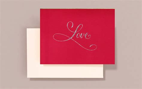 Engraved Love Calligraphy Card – Choosing Keeping