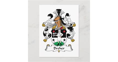 Dreher Family Crest Postcard | Zazzle.com