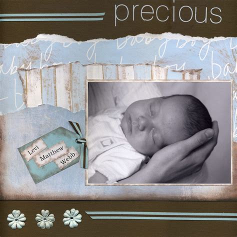 Layout Baby Boy Baby Boy Scrapbook Layouts Baby Scrapbook Pages