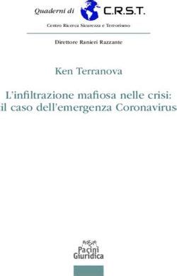 L Infiltrazione Mafiosa Nelle Crisi Il Caso Dell Emergenza Coronavirus