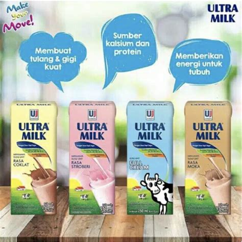 Jual Grosir Ultra Milk 250ml 1 Dus Isi 24 Pcs Susu Ultra Grosir