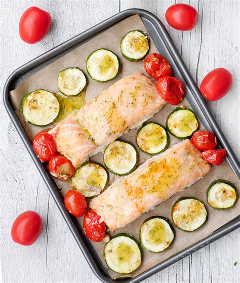 Ofenlachs Mit Tomaten Und Zucchini Low Carb