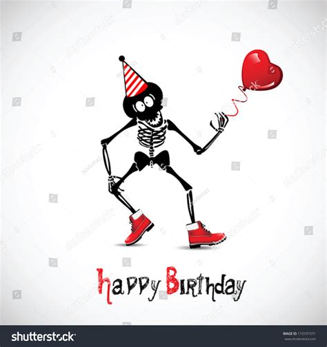 Happy Birthday Skeleton Gif