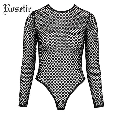 Rosetic Gothic Jumpsuits Women Hollow 2019 Spring See Through Shorts