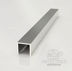 Планка торцевая для фартука 600х4мм "Primavera" (Металл Серебристый ...