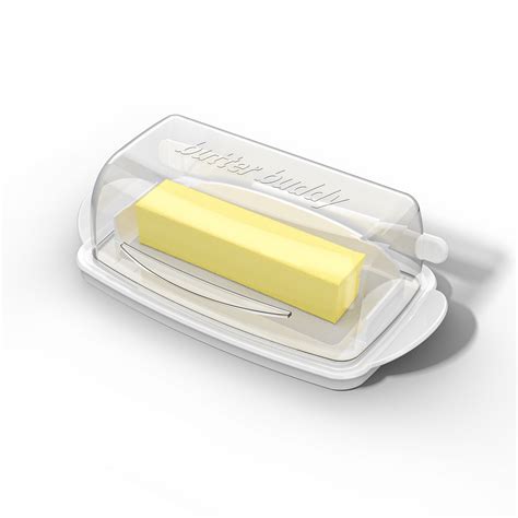 Soul Creat Butter Buddy Flip Top Butter Dish With Transparent Cover