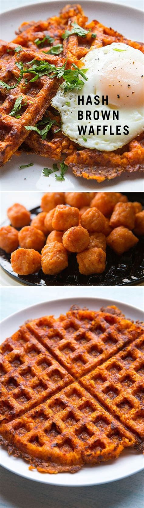 Food Hack Turn Tater Tots Into Hash Browns With Images Waffle Iron