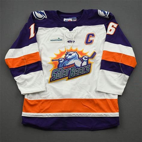 Lot Detail Chris Leblanc Orlando Solar Bears Game Worn White W