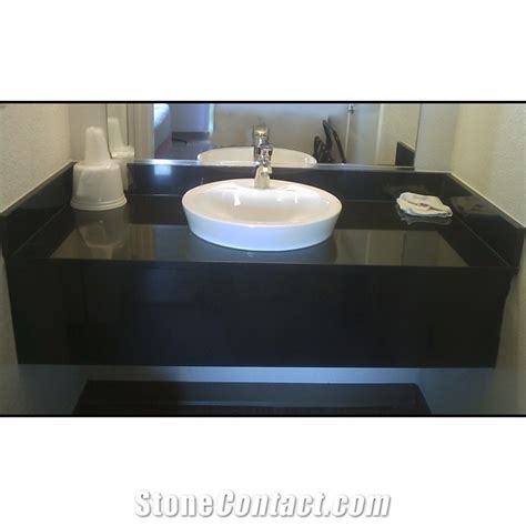 Vanity Tops, All Colours Black Granite from India - StoneContact.com