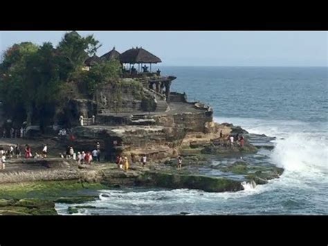 bali tanah lot  water temple protected   huge snake youtube