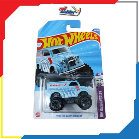 Hot Wheels Monster Dairy Delivery Blue Shopee Malaysia