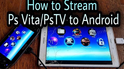 How To Stream Ps Vita Pstv Screen To Android Device Youtube