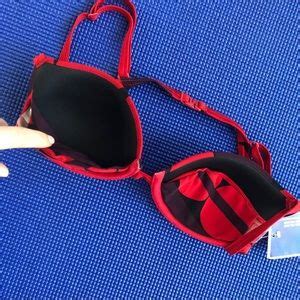 Huit Swim Huit Plage Red Retro Print Bikini Swimsuit Poshmark