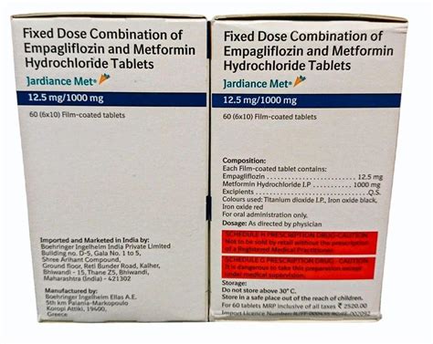 Jardiance Met Mg Mg At Rs Stripe Empagliflozin Tablet