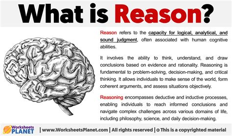 What Is Reason Definition Of Reason