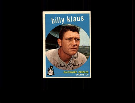 1959 Topps 299 Billy Klaus NM D629007 EBay