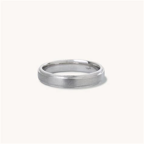 Satin Beveled Ring Tailored Jewel Singapore