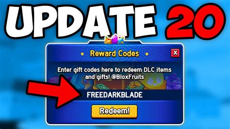 ALL WORKING CODES IN UPDATE 20! (Blox Fruits)💜 Aproveite os bônus ...