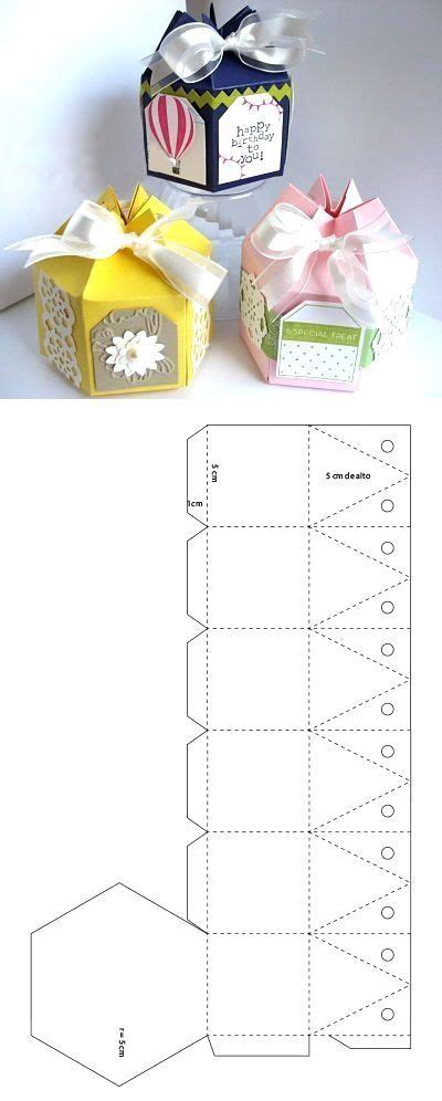 Moldes De Cajas Bolsito Y Mas Diy Gift Box Template Diy Gift Box