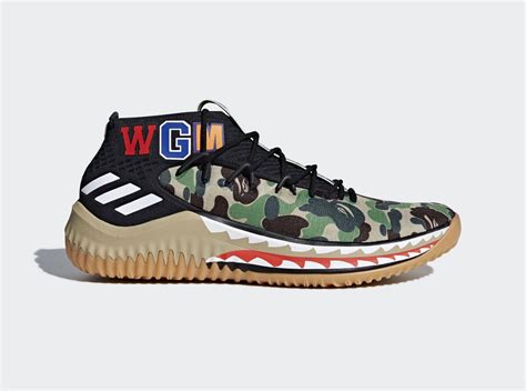 Official Images of the adidas Dame 4 BAPE Colorways for ASW Leak ...
