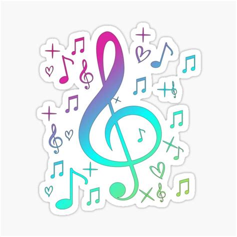 Music Notes Love Music Notes Love Sticker For Sale By Bigbobbenjo