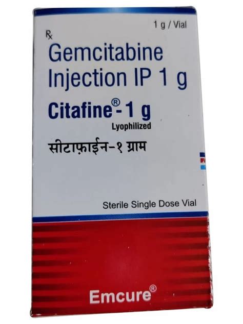 Citafine 1 G Injection At Rs 1400 Vial Gemcitabine Injection In Pune