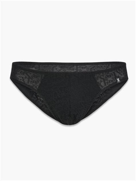 Signature Script Bikini Briefs In Black SAVAGE X FENTY
