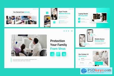 Dental Medical PowerPoint Template » Free Download Photoshop Vector ...